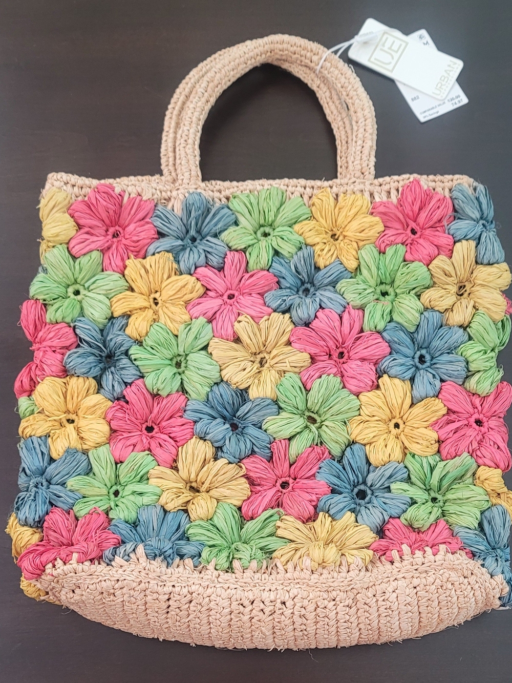 Urban Expressions Multicolor Floral Crochet Shoulder Bag
